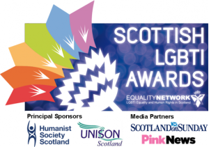 Scottish LGBTI Awards logo and sponsors